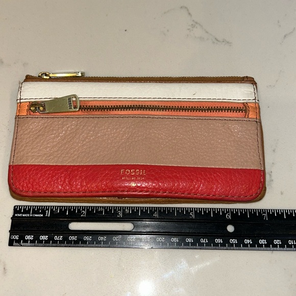 Fossil Preston bifold snap stripe leather wallet - Picture 5 of 6